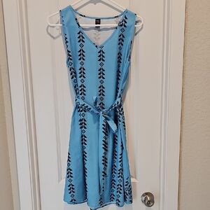 Womens A-LLine Belted Dress